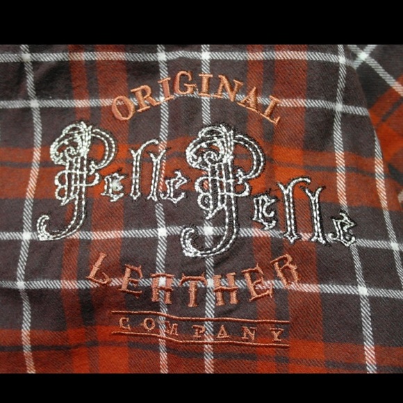 Pelle Pelle Long Sleeve Flannel Button Up Shirt / Color: Espresso / #51SD6 - Picture 2 of 3